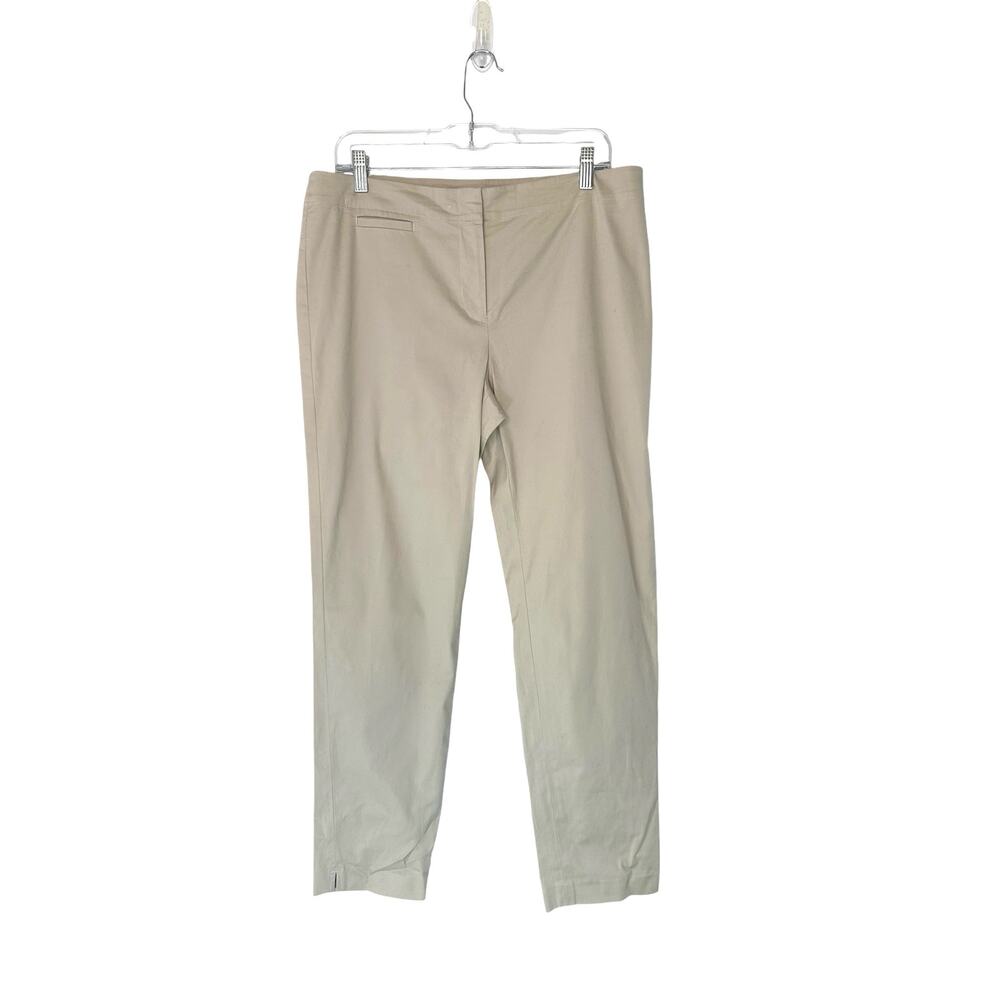 J.Jill Tan Khaki Careerwear Business Office Trouser Dress Pant Size‎ 14 Tall